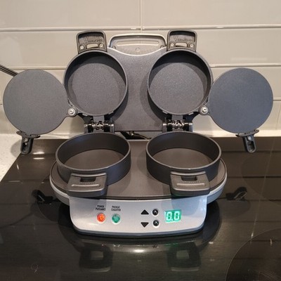 Hamilton Beach Dual Breakfast Sandwich Maker with Timer - Silver - Easy Clean