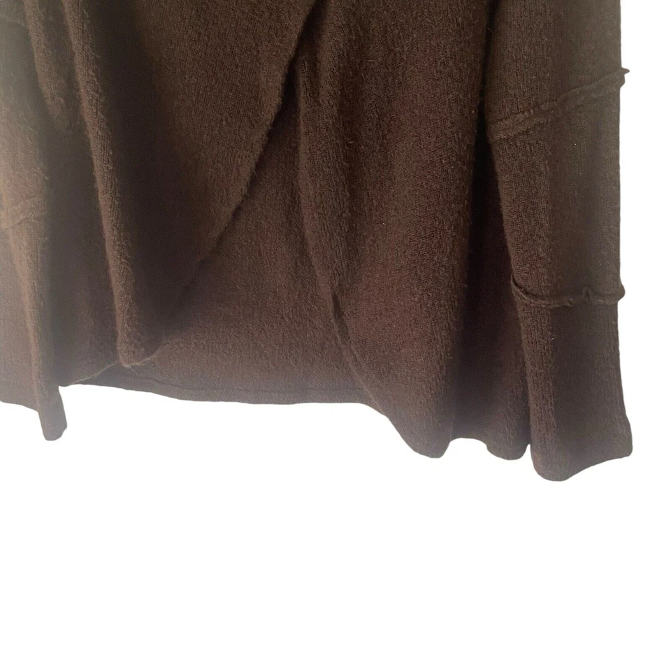 True Grit Women's Size Large Brown Chunky Button Hippie Knit Sweater - Image 3 of 4