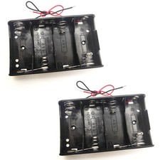 hrsyyl 2pcs C Size Battery Holder 4 Slots 4X C Cell Battery Holder 4X 1.5V 6V...