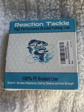 Reaction Tackle High Performance PE Braided Fishing Line~Blue Camo~80lbs/500yds