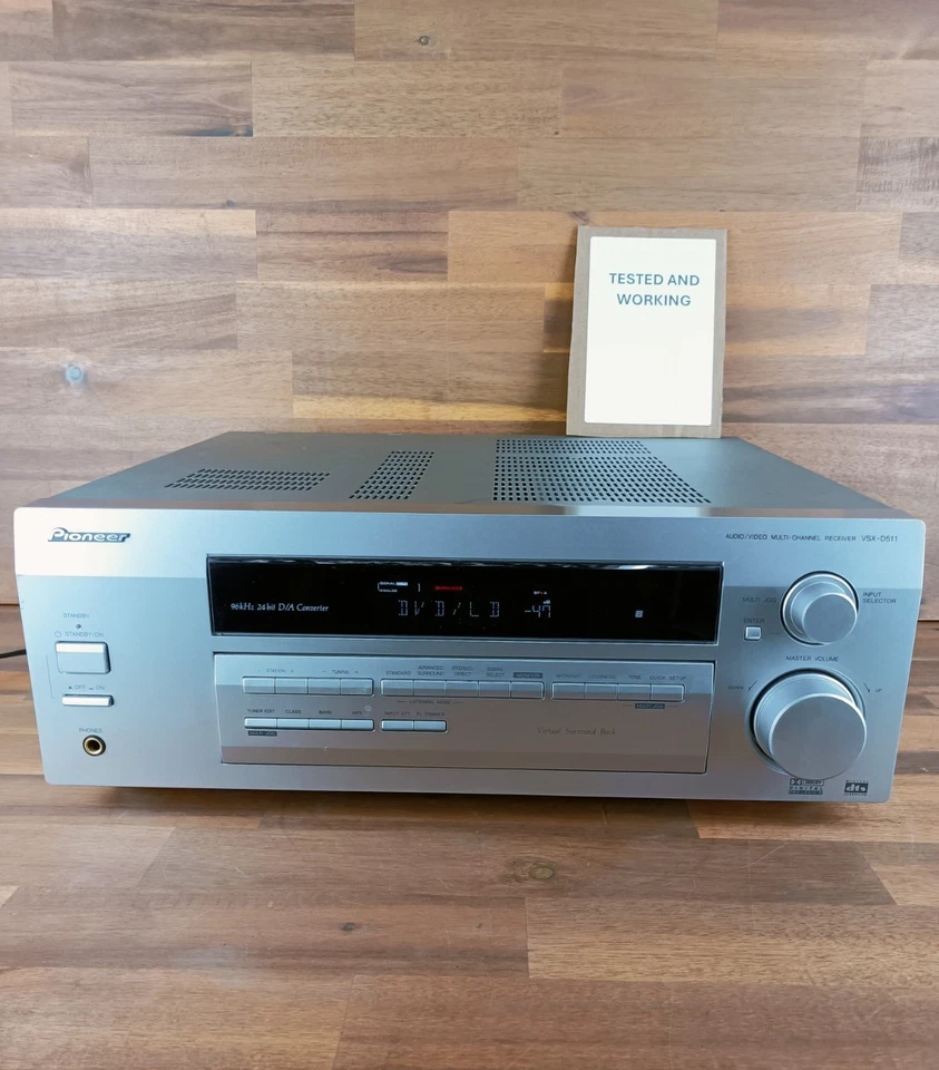 Pioneer VSX-D511 Audio/Video Multi-Channel Receiver No Remote-TESTED and WORKING - image 2 of 4