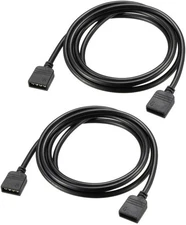 uxcell RGB Splitter Cable Female to 4 Pin Extension 1 meter, Black 