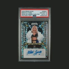 NIKKITA LYONS 2024 PANINI PRIZM WWE AUTO UNDER CARD PRIZM PSA 10 💎 POP 1