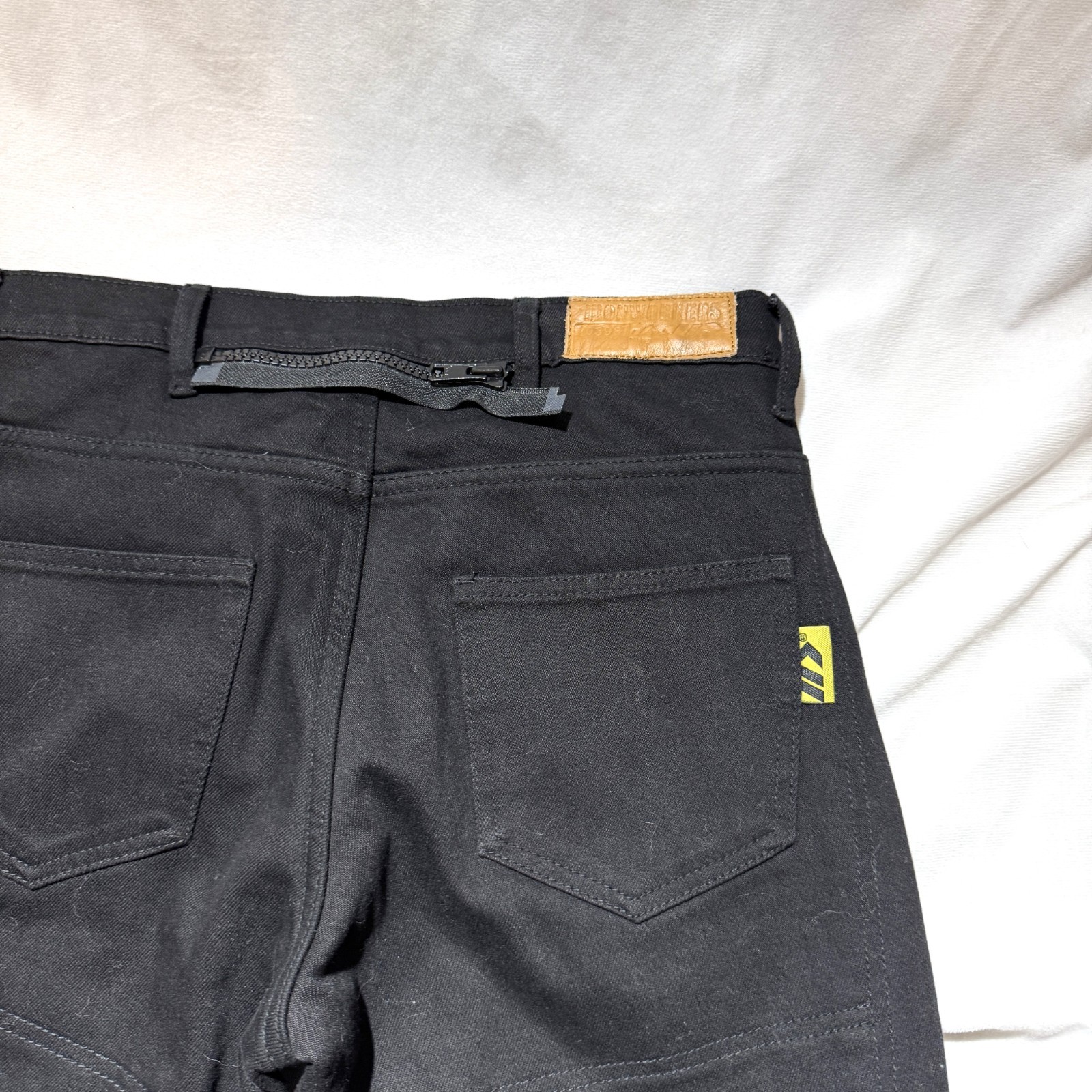 IRONWORKERS Women's Aramid Motor Cycle Jeans 12 Black Reinforced Armored