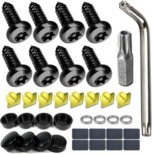 Anti Theft License Plate Screws Universal Stainless Steel Security Bolt Kit Anti Theft License Plate Screws Universal Stainless Steel Security Bolt Kit