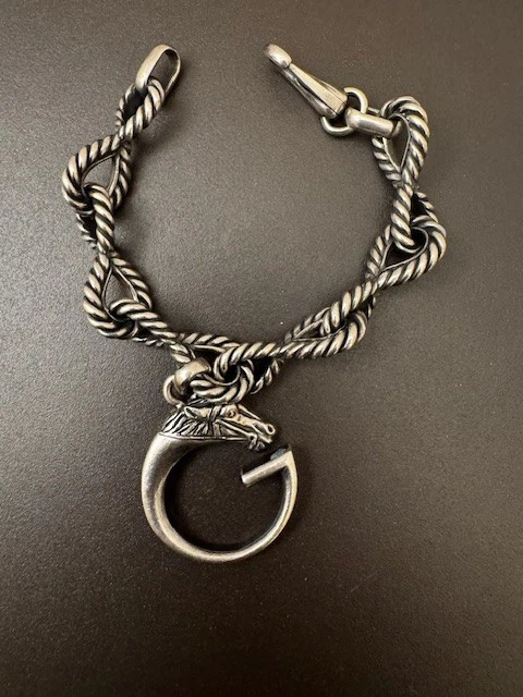 Gucci 925 Silber Armband sehr aufwendig gearbeitet und selten
