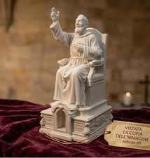 San Padre Pio 20cm - Design Esclusivo Stampato 3D con Nicchia Reliquia