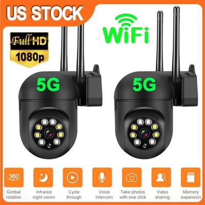 5G Camara De Seguridad WIFI Inalambrica 360° Para Casa Exterior 1080P Con Audio