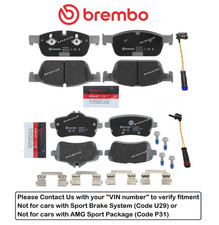 Front Rear Brake Pad Set Oes Ceramic Sensor For Mercedes Gle43 Amg Nonsport Front Rear Brake Pad Set Oes Ceramic Sensor For Mercedes Gle43 Amg Nonsport