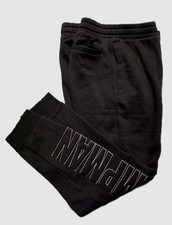AIR JORDAN "JUMPMAN" EMBOSSED SWEATPANTS BLACK MEN'S SZ MEDIUM BQ8658 010