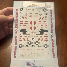 Superscale Decals 720630 1/72 Scale P-38 Lightning Bong, McGuire, Isaacson, Clin