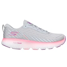 Women's Skechers Go Run Maxroad 5, Grey/Pink, 10 B Medium US