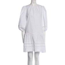 Pearl Lela Rose Dress Sz XS White Balloon Sleeve Cottagecore graduation bridal