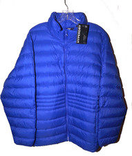 Lands End Down Puffer Jacket Packable 800 HyperDry Coat Blue Women 2X 20 22 NWT