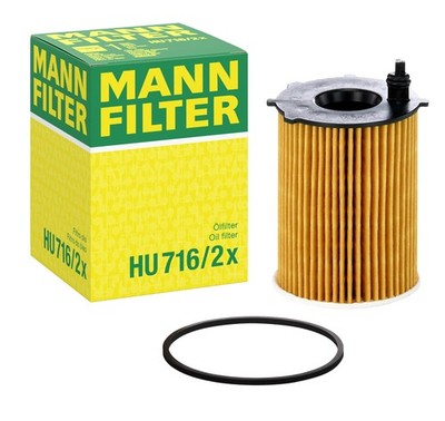 MANN-FILTER HU716/2x Ölfilter für CITROEN C1 C2 C3 C4 C5 DS3 PEUGEOT 206 207 208