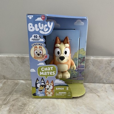 New Bluey Chat Mates Bingo Talking Articulated Dog Figure Moose Toys