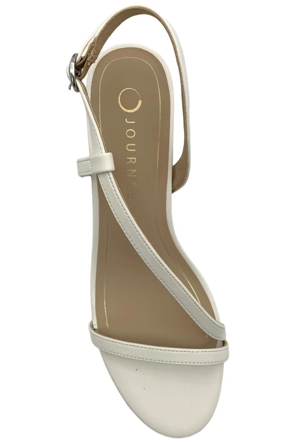 Journee Women's Jemry Heel Sandals White