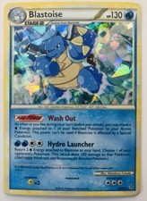Pokemon TCG Blastoise 13/95 Cracked Ice Holo  HGSS Unleashed Card MP-HP