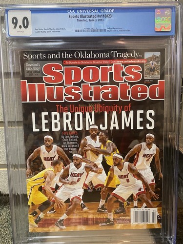 LeBron James Sports Illustrated CGC 9.0 Newsstand 6/3/2013 Miami Heat
