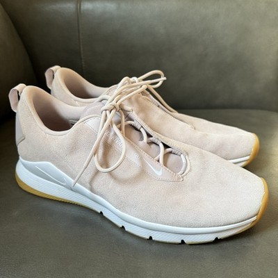 NIKE RIVAH Running Shoes Sneakers Womens Sz 12 Pink Suede Leather AH6775-601 EUC