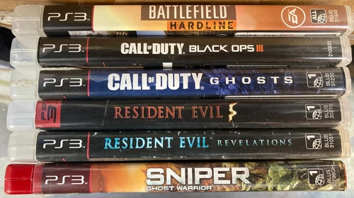 New ListingPlayStation 3 PS3 6 Video Game Bundle Lot Sniper Call of Duty Battlefield
