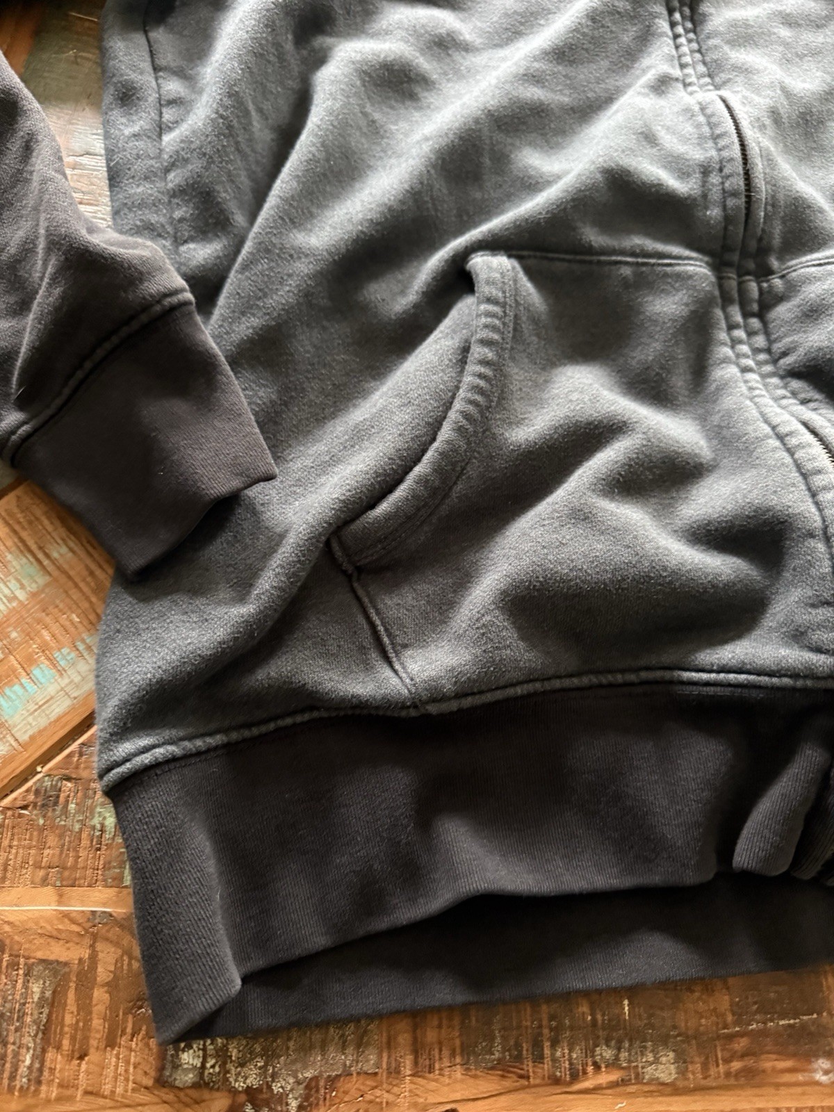 Sonoma Full Zip Hoodie Men’s XLT Black Sweatshirt Tall Size XLT image 2