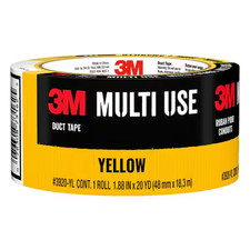 1.88 In. X 20 Yds. Multi-Use Yellow Colored Duct Tape 1 Roll 