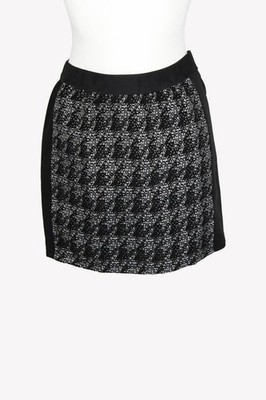 Karl Lagerfeld Damen Rock Gr. 32 Schwarz / Weiß Rock Bleistiftrock Skirt