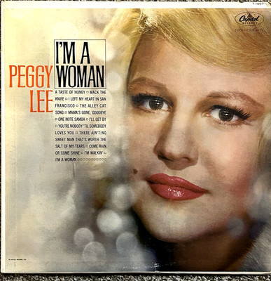 Peggy Lee Vinyl LP ''I'm A Woman'' 1963 on Capital Records ST1857 Stereo  VG+