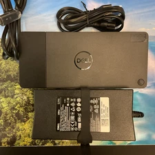 GENUINE Dell USB-C Docking Station WD19/S K20 With Dell 130W AC Power Adapter