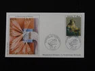 FDC France 1982 art painting Vermeer lace textile