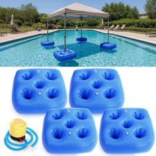 5 Pcs Water Canopy Float Kit, Including 4 PVC Floats for Pool Umbrella with Cup