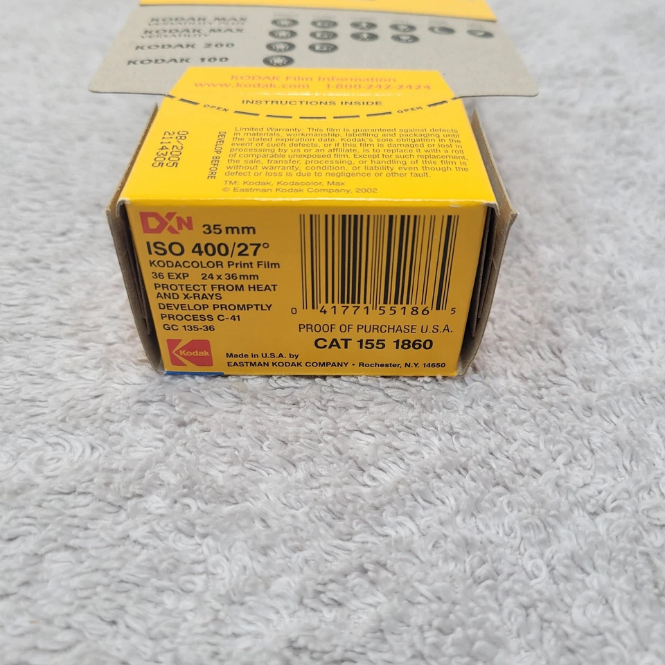 Lot 5 Vintage Kodak Max Versatility 400 24/36 Exposure 35mm Color Film Exp 2008 - Image 4 of 4