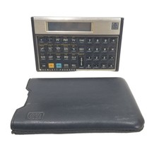 Hewlett-Packard 12C Financial Calculator With Original Leather Case Tested Works