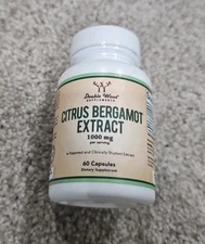 Citrus Bergamot Extract Double Wood Bergamot Extract 60 Caps Exp 10/26 FRESH!