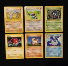 1st Edition Base Set Shadowless Lot Of 6 Pokemon 1999 WOTC