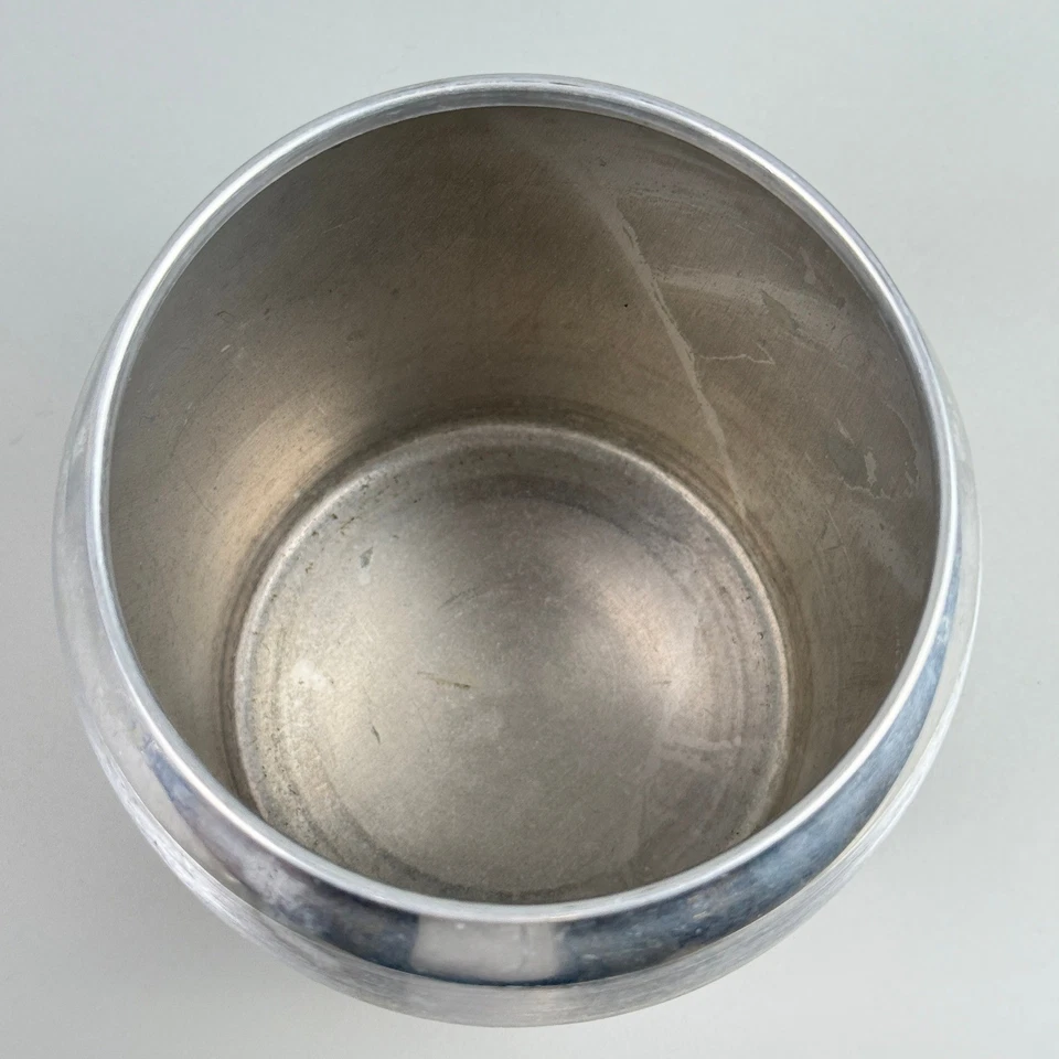 Juego de 4 latas de aluminio vintage Kromex de harina azúcar café té tapas negras Foto 3 de 4