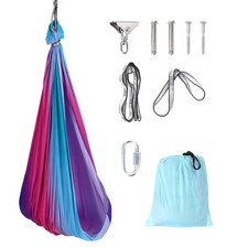 Kids Sensory Swing, Color Gradient Yoga Hammock Swing 1.5 1.4m Indoor Outdoor