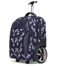 Rolling Backpack 20" Waterproof w/ Wheels Fits 17" Laptop Carryon