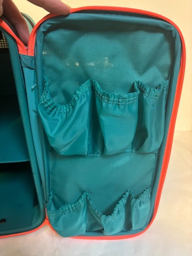 90s Ogio Locker Bag SV International - Teal w Purple & Pink w/Shoulder Strap. - Picture 4 of 7