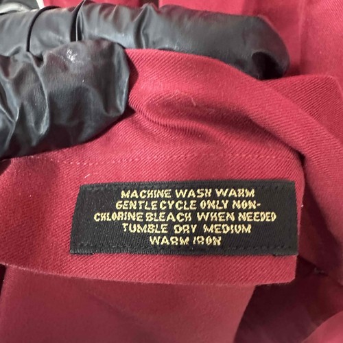 Camisa Murano Borgoña Etiqueta Dorada Manga Larga Abotonada Sarga Talla 17/34 - Imagen 5 de 5