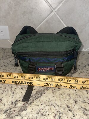 VTG 90s JANSPORT FANNY PACK HIKING WAIST PACK 2 WATER BOTTLE