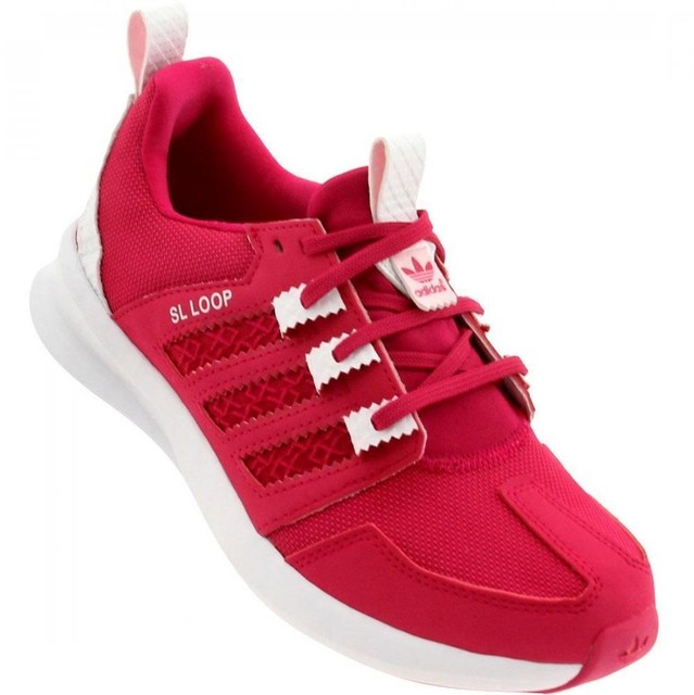 adidas pink and red trainers