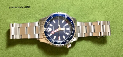 20mm CURVED STAINLESS STEEL OYSTER BRACELET Fit Citizen PrMaster NY0081-10L  Fugu