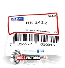 SKF HK1412 14x20x12mm SKF Drawn Cup Needle Roller Bearing