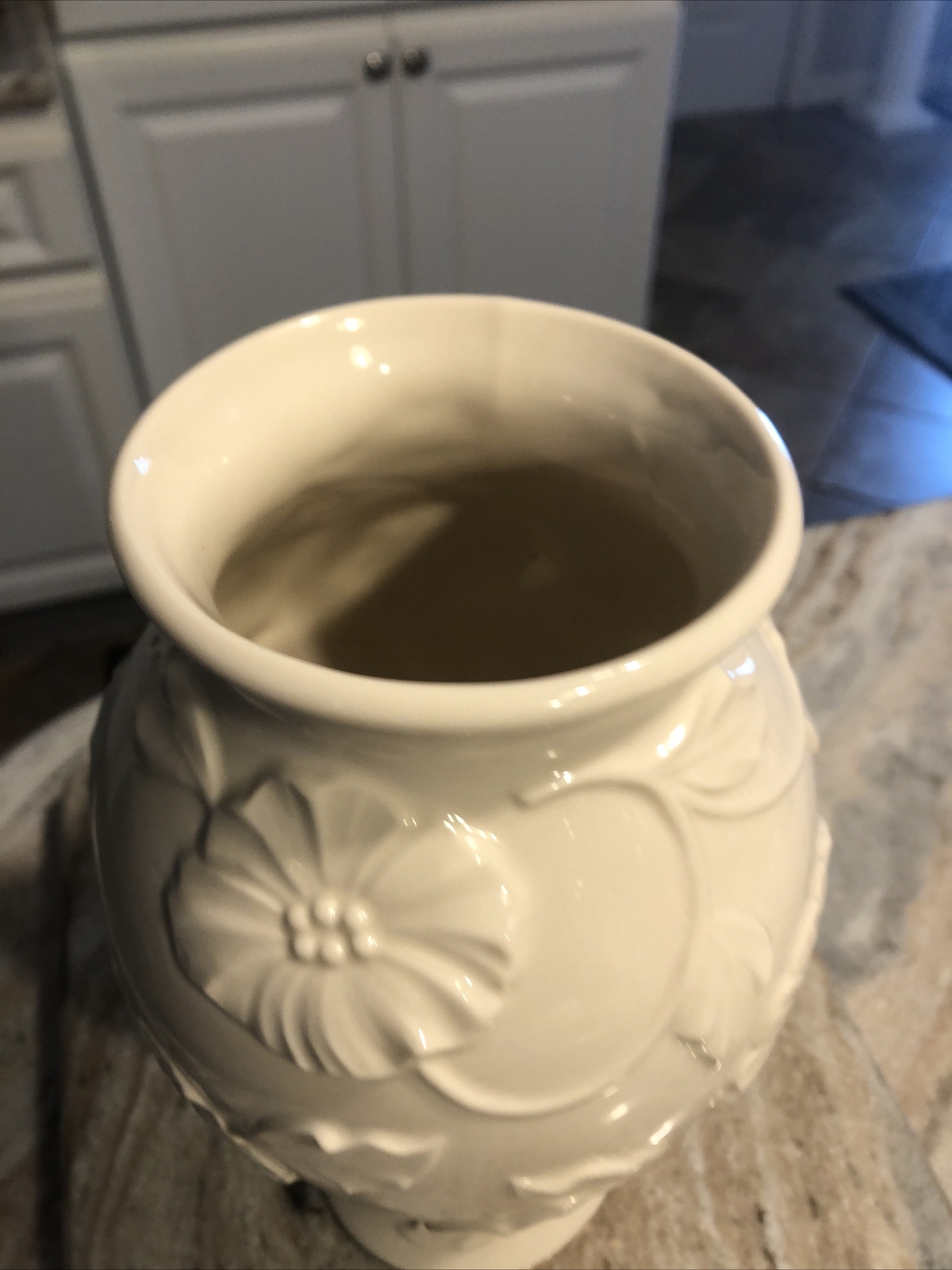 Vintage Large 10" Lenox Porcelain Vase Poppy Pattern American By