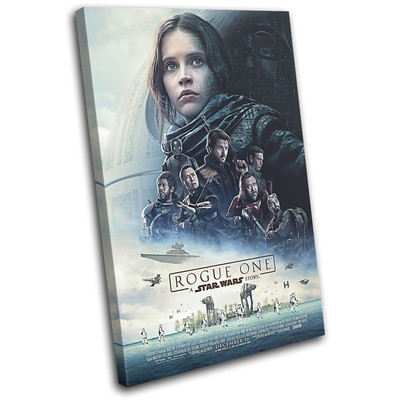Star Wars Rogue One Poster Filmgrößen EINZELNE LEINWAND WANDBILD Bild Druck