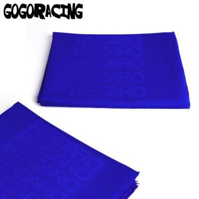 Full Blue Recaro Fabric Cloth For Racing Seat Panel Armrest Decoration 1Mx1.6M