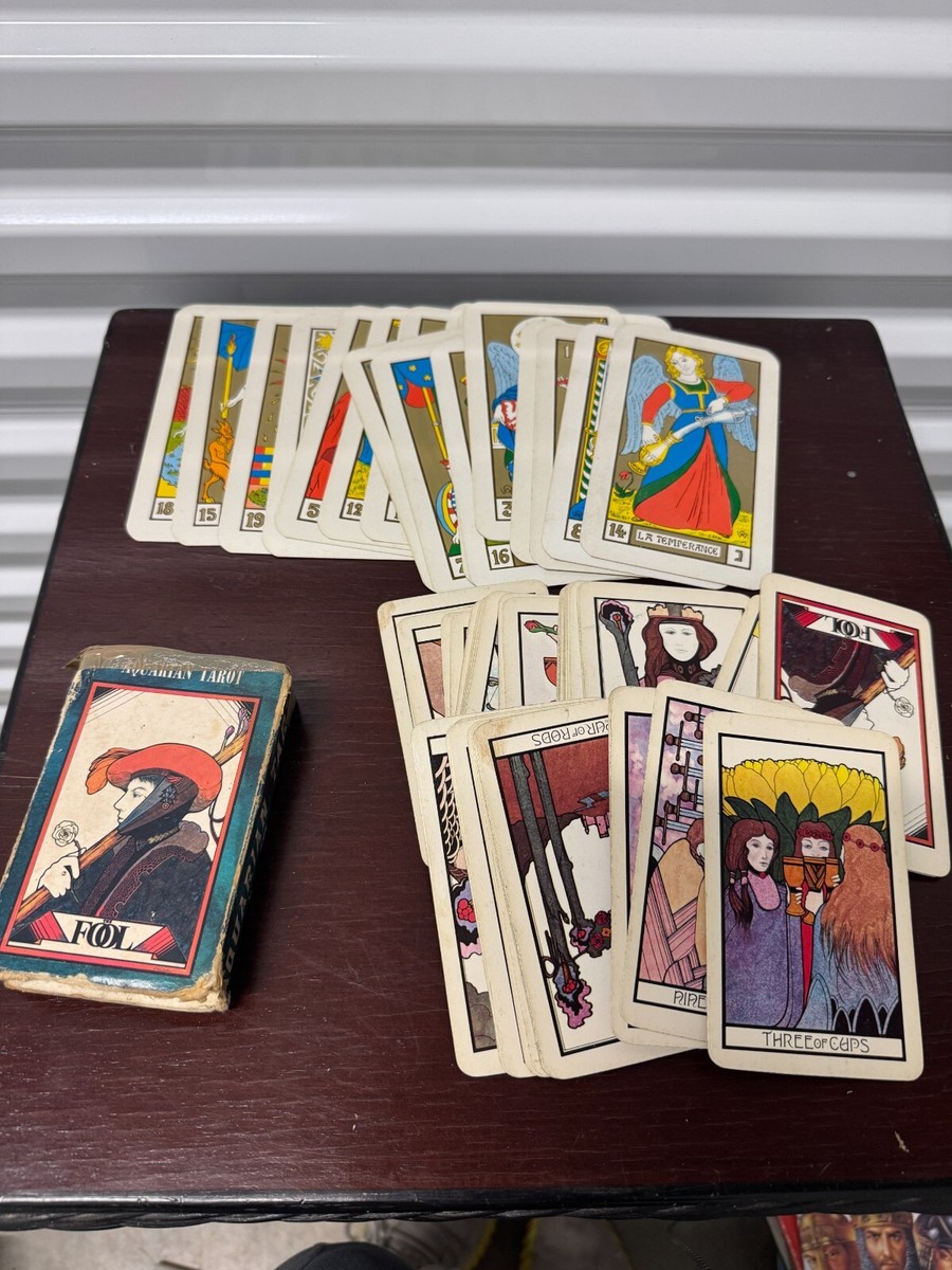 【Vintage】 THE AQUARIAN TAROT THE FOOL Vintage 1970 Aquarian Tarot Deck