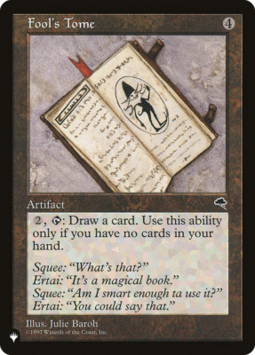 FOOL'S TOME ~mtg NM-M The List Rare x1